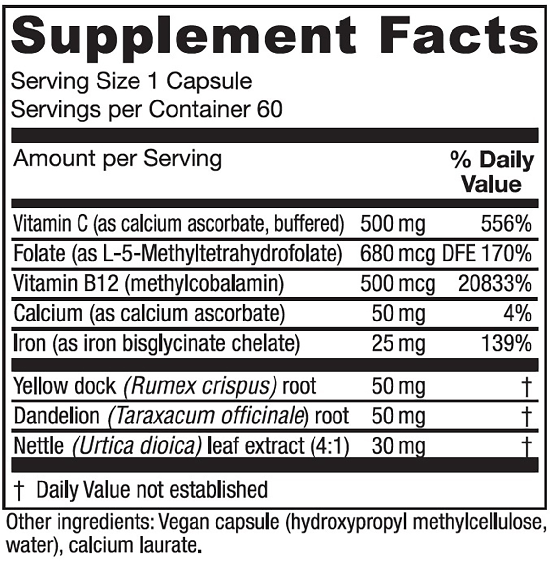 Iron Extra 60c