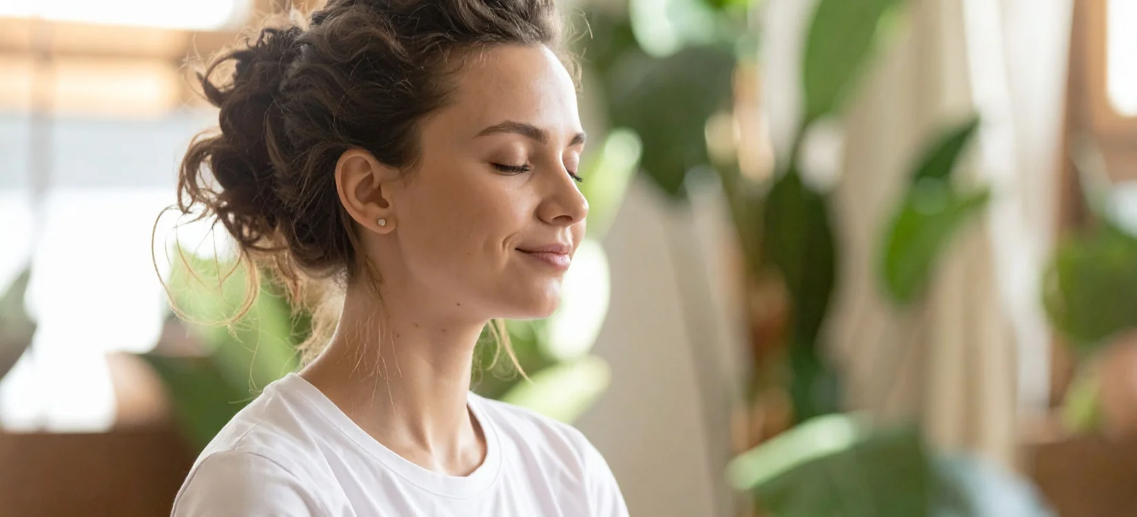 woman enjoying wellness
