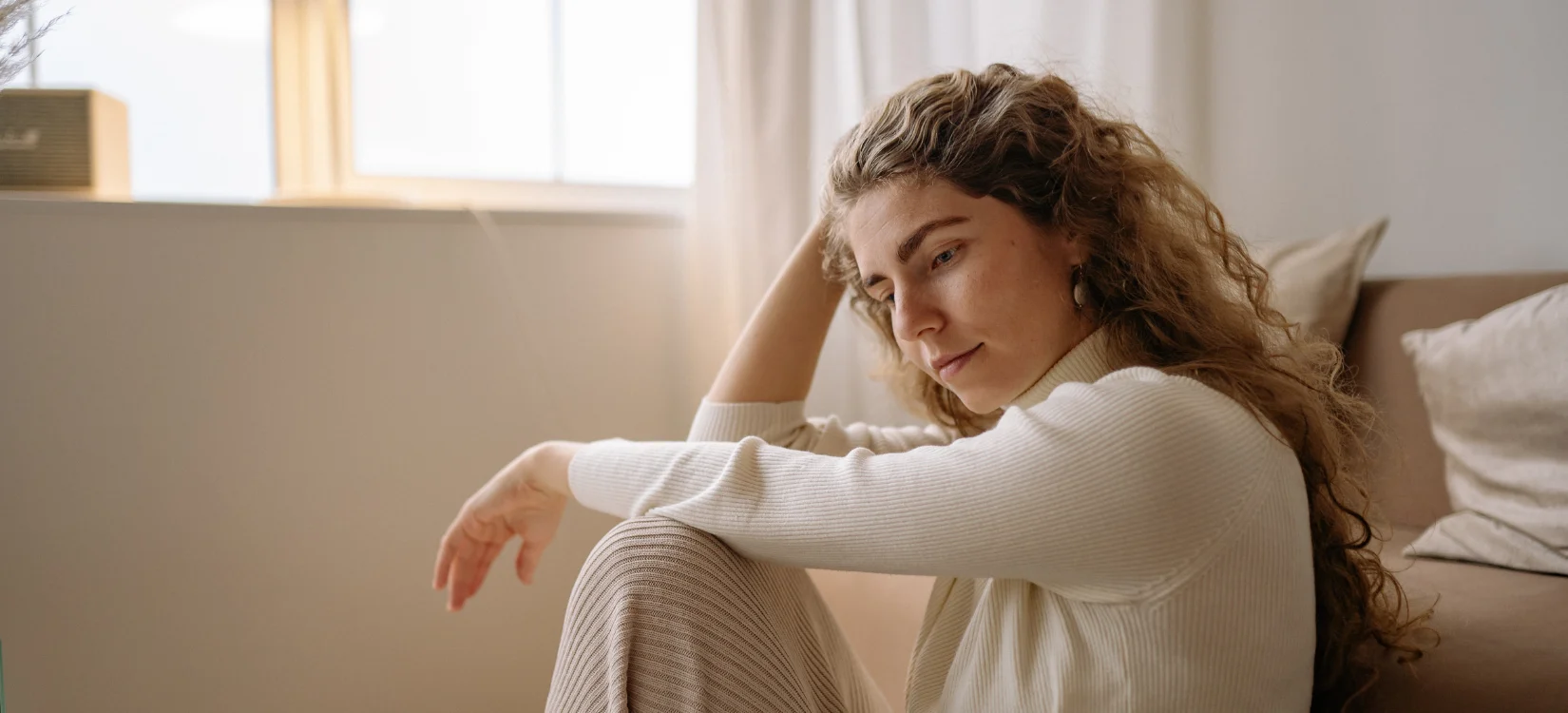 woman struggling to heal the body