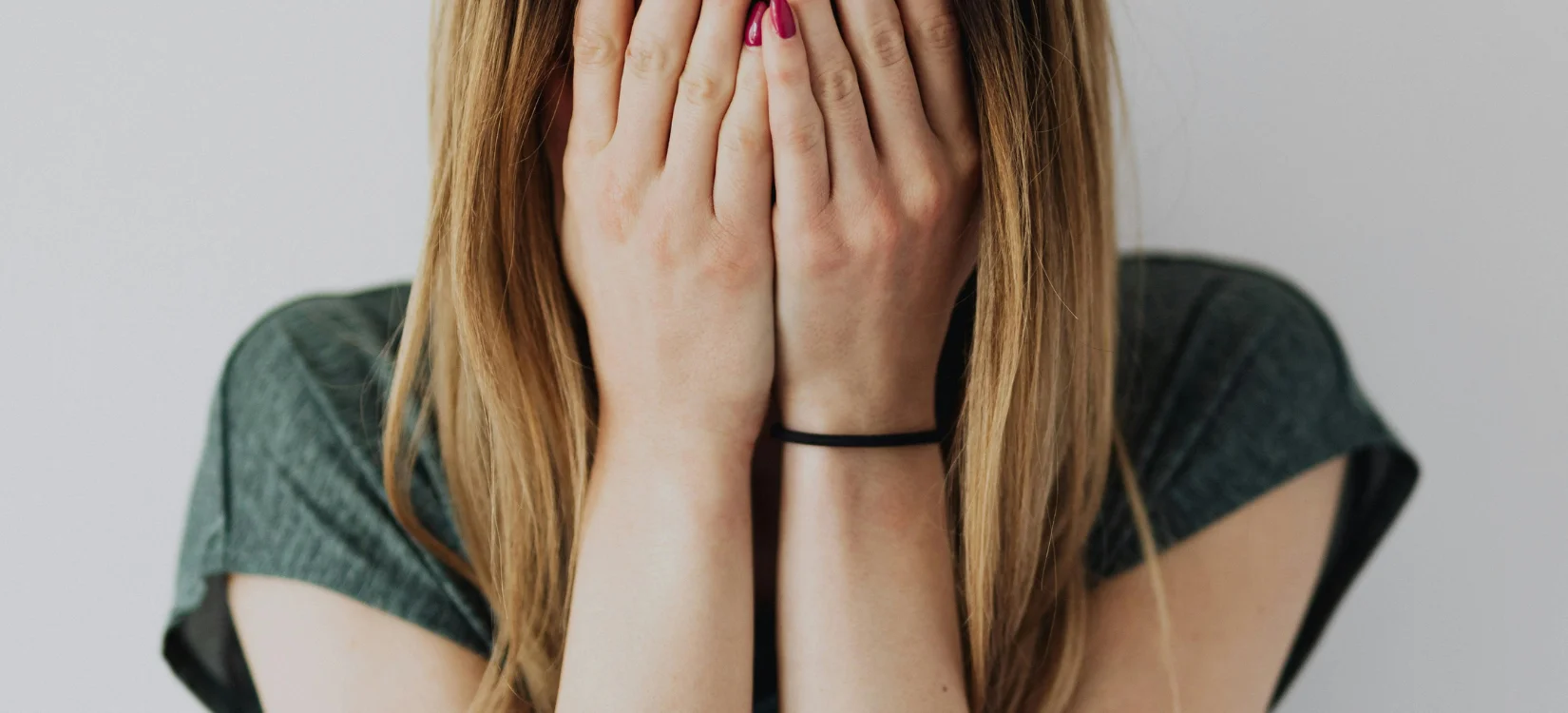 woman with illness symptoms